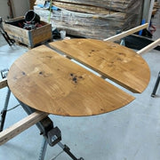 Nordisk Eg 140Ø + 2 stk tillægsplader (skrå kant)