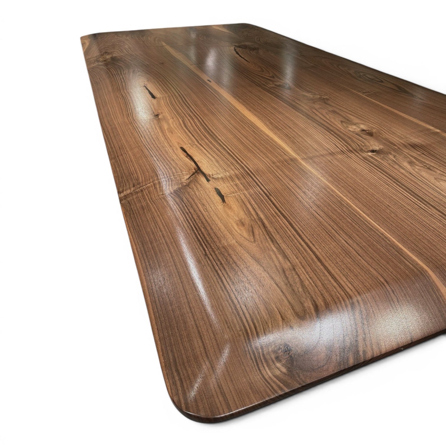 Valnød plankebord 104x240 cm (special kant)