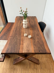 Valnød plankebord: 195x100 cm